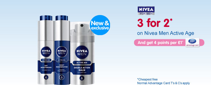 3 for 2 on Nivea Men Active Age